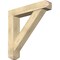 Ekena Millwork Traditional Craftsman Rough Sawn Bracket w/ Offset Brace, Douglas Fir, 8"W x 42"D x 42"H BKT0806X42X42TRA04RDF - alternate 1